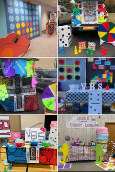 the collage shows different types of art and crafts