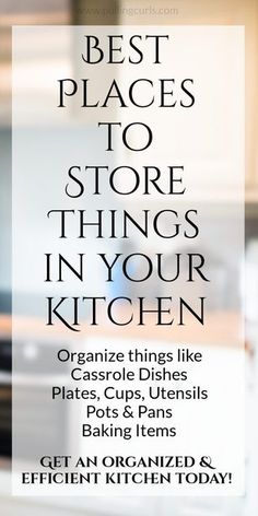 the best places to store things in your kitchen