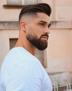 Beard Styles Haircuts, Crew Cut Haircut, Long Beard Styles, Mens Hairstyles Fade