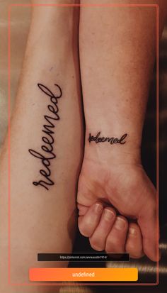 Redeemed Tattoo, Literary Tattoos Quotes, Tattoo Ideas Minimalist, Scripture Tattoos, Bible Tattoos, Verse Tattoos, Tattoo Schrift, Literary Tattoos, Quote Tattoos Redeemed Tattoo, Literary Tattoos Quotes, Faith Tattoos, Scripture Tattoos, Bible Tattoos, Verse Tattoos, Literary Tattoos, Faith Tattoo, Daughter Tattoos