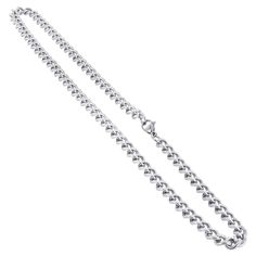 You'll fall in love with this gorgeous curb link chain necklace!. Made from stainless steel, the chain measures 7.5mm wide, comes in a variety of lengths, and comes with a lobster claw clasp to help secure the necklace effectively. Stainless Steel Chain Link Necklace With Solid Construction, Stainless Steel Oval Link Curb Chain Necklace, Stainless Steel Curb Chain Necklace With Oval Links, Stainless Steel Curb Chain Round Necklace, Stainless Steel Round Curb Chain Necklace, Stainless Steel Curb Chain Necklace, Classic Chunky Chain Stainless Steel Necklace, Classic Stainless Steel Chunky Chain Necklace, Stainless Steel Link Chain Necklace