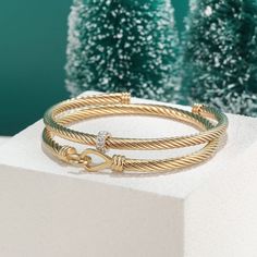 Stainless steel bangle or bracelet Each item sold separate Bangle - open Bracelet - closure Cable Jewelry, Gold Bangle Set, Bangle Silver, Open Cuff Bracelet, Cable Bracelets, The Bangles, Bangle Bracelet Set, Stainless Steel Bangles, Gold Bracelet Cuff