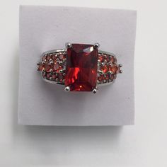 This Ring Is High-Quality, So You Can Buy With Confidence Yes It’s Sparkles, 4 Carat Red Garnet Stamped925(Sterling Silver) If You Buy This Ring, You Will Love It. I Will Ship The Same Day. Size 8. R11 Women’s Ring S Ring, Red Garnet, Womens Jewelry Rings, Love It, Garnet, Jewelry Rings, Handmade Jewelry, 925 Sterling Silver, Sparkle