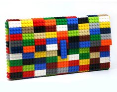 a colorful purse made out of legos