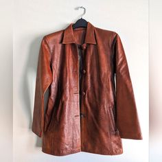 This Genuine Leather Jacket Is A Collaboration Between Manufacturas Katherine And Calvin Klein. Buttery Soft And In Good Condition. It Is Missing One Button As Pictured. European Size 38, American Size 6. Make Me An Offer Genuine Leather Jackets, Leather Jackets, Womens Calvin Klein, Calvin Klein, Genuine Leather, Jackets & Coats, Jackets For Women, Leather Jacket, Size 6