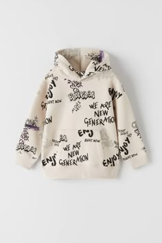 View all-SWEATSHIRTS-BOY-KIDS | ZARA United Kingdom Graffiti Sweatshirt, Shirt Print Design, Boys Sweatshirts, Teen Fashion Outfits, Outfit Casual, Comfy Outfits, Outfits For Teens