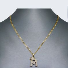 10K Gold Crown Letter M Necklace Set Formal Initials Jewelry In Cubic Zirconia, Luxury Initials Jewelry In Cubic Zirconia, Formal Initials Jewelry With Cubic Zirconia, Formal Initials Cubic Zirconia Jewelry, Luxury Cubic Zirconia Initials Jewelry, Gold Initials Necklace In Cubic Zirconia, Gold Cubic Zirconia Necklace With Initials, Elegant Monogram Jewelry With Cubic Zirconia, Luxury Diamond Monogram Jewelry