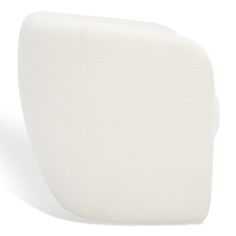 a close up view of a white pillow on a white background with no people around it