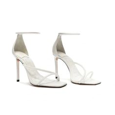 Nwot, Does Not Come With Box Blemishes From Pallet Size 9.5 White White Sandals With Reinforced Open Heel, White Ankle Strap Sandals With Reinforced Heel, White Sandals With Reinforced Heel For Party, White Closed Toe Sandals With Reinforced Heel, White Open Toe Sandals With Reinforced Heel, White Sandals With Reinforced Heel And Round Toe, Pallet Size, Strappy Sandals Heels, Sandals Heels