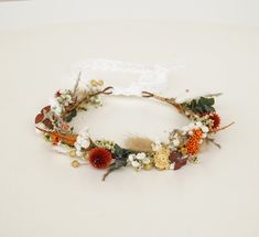 Rose Dried Flowers Crown,Boho Bride Crown,Dried Flowers Crown,Bridal Crowns  Boutonniere 3.5"-4.7" H Adult Crown 18" L Child Crown 16"-17" L Bridal Set : Adult Crown+Boutonniere  Product maintenance and functionality: 1.These are all 100% handmade tailor-made for you, each with slight differences and are unique. 2. All materials are preserved flowers or natural dried flowers, which do not require watering and can be stored in a dry environment for 1-3 years! 3.If you need to clean, you can use a Bridesmaids Flower Crown, Fall Flower Crown, Dried Flower Crown, Flower Crown Bridesmaid, Flower Crown Bride, Flowers Crown, Bride Crown, Bridal Flower Crown, Floral Accessories Hair