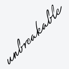 the word unbelievable written in cursive black ink on a white background with an arrow