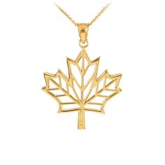 Description: 14k Solid Gold Open Design Maple Leaf Pendant Necklace Item No.: M185 Metal Type: 14k Solid Gold (Also Available In 10k Solid Gold) Metal Color: White Gold. Or Yellow Gold Or Rose Gold Measurement: Pendant: 1.3 Grams . Pendant With Chain: 2.3 - 3.5 Grams Height: 1.03 In. (26 Mm) Width: 0.80 In. (20 Mm) Chain Available In 16", 18", 20", 22". Brand New. Made In Usa. Please Allow 5-7 Days To Be Shipped. 14k Gold Yellow Polished Necklace, Maple Leaf Necklace, Shine Jewelry, White Gold Pendant Necklace, Dog Pendant, Round Pendant Necklace, Maple Tree, Rose Gold Pendant, Charm Pendant Necklace