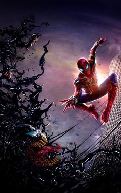 the amazing spider - man movie poster is shown in this image, it appears to be being