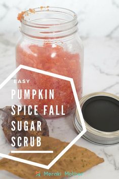 Easy Pumpkin Spice Fall Sugar Scrub Fall Sugar Scrub, Pumpkin Spice Sugar Scrub, Pumpkin Spice Scent, Oatmeal Face Scrub, Homemade Scrubs, Salt Face Scrub, Homemade Skincare, Homemade Ideas