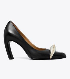 Pierced Pump: Women's Designer Heels | Tory Burch Shoes Heels Pumps, Footwear Design Women, Designer Heels, Toe Rings, Metal Rings, Designing Women, Designer Shoes, Tory Burch, Two Tone