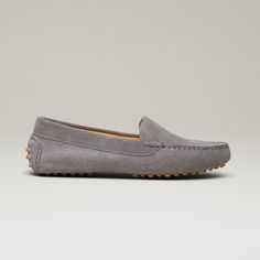 The Felize Suede - Suede Moccasin - Gray - M.Gemi Modern Suede Moccasins, Modern Suede Moccasins With Leather Sole, Casual Suede Moccasins For Driving, Suede Moccasins With Removable Insole For Fall, Fall Suede Moccasins With Suede Lining, Modern Suede Moccasins With Textured Sole, Fall Suede Moccasins With Removable Insole, Suede Slip-on Moccasins For Driving, Suede Slip-on Driving Moccasins