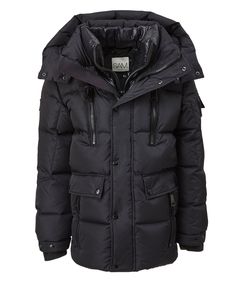 This quilted, down filled coat is crafted from a densely woven textured nylon. The Element is wind resistant, water repellent, and filled with down to achieve warmth and an ultra soft feel. It features zip pockets on the chest, 2 lower zip pockets lined with microfleece, a gloss down inset bib, a detachable zip-off hood, and neoprene storm cuffs. Sherpa Jacket, Duck Down, Down Coat, Personal Shopping, Flap Pocket, Toddler Boys, Repellent, Water Repellent, Parka