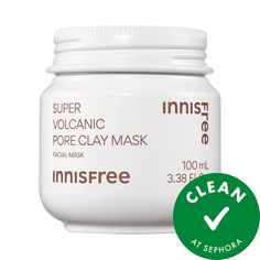 A wash-off clay mask with volcanic clusters and AHA that helps control excess sebum, visibly minimize pores, and skin-smoothing exfoliation.Skin Type: Normal, Combination, and OilySkincare Concerns: Pores, Uneven Texture, and OilinessFormulation: MaskHighlighted Ingredients:- Volcanic Ash Clusters: Absorb excess sebum.- AHA (Lactic Acid): Exfoliates dead skin cells and minimizes the appearance of pores. Skin Face Mask, Volcanic Ash, Exfoliating Mask, Clear Pores, Lots Of Makeup, Favorite Skincare Products, Minimize Pores, Clay Mask, Lactic Acid