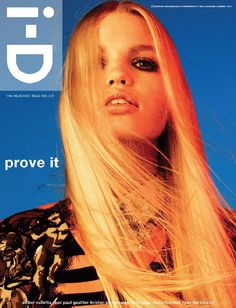 a woman with long blonde hair on the cover of gq magazine