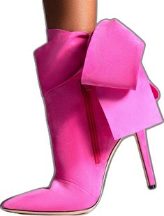 Pink High Heeled Boots For Evening, Pink High Heel Boots For Evening, Chic Pink Heeled Boots With Round Toe, Chic Pink Pointed Toe Boots, Pink Evening Boots For Fall, Pink Evening Ankle Boots, Pink Ankle Boots For Evening, Chic Pink Boots With Reinforced Heel, Pink Ankle-high Boots For Evening