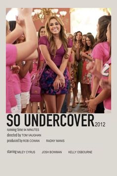 a movie poster for the film so undercoverover 2012, featuring a woman dancing in front of