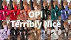 OPI Terribly Nice Holiday 2023 Nail Polish Collection Swatch And Review - Nicole Loves Nails Nice Holiday, Love Nails, Nail Polish