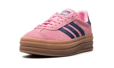 Gazelle Bold Women H06122 Light Pink Gazelle, Pink Platform Gazelle, Colorful Gazelle Adidas, Adidas Gazelle Indoor Pink, Pink And Yellow Gazelle, Glow Shoes, Sneaker Displays, Vans Suede, Adidas Sl 72