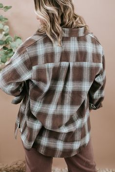 Forever In Flannel is the ultimate fall fashion statement. This classic fabric, with its warm and cozy texture, epitomizes the essence of autumn. Flannel Plaid Oversized Button up Fabric: 100% Polyester Imported Model Specs: Emily is wearing a size small in the photo.How will this item fit you? Check out our MODEL SPECS (Typical Sizing - Karli: S-Size 5/26 - 5ft 2in, Emily: S-Size 3/25 - 5ft 5in, Syd: L/XL- Size 15/ - 5ft 8in)﻿Need help with sizing? No problem! Join our VIP group on Facebook, Ev Autumn Flannel, Cozy Texture, Everyday Chic, Chic Boutique, Plaid Flannel, Unisex Design, Pastel Pink, Fall Fashion, Warm And Cozy