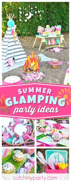 summer glamping party ideas