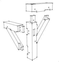 the drawing shows how to draw an object with two different angles, including one for each side