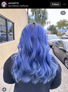 Metallic Blue Hair Dye, Pastel Blue Hair Aesthetic, Aquamarine Arctic Fox Hair, Arctic Fox Hair Dye Aquamarine, Cerulean Sea Hair, Fox Hair Dye, Metallic Hair, Color Inspo