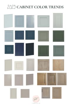 the color scheme for cabinets and doors