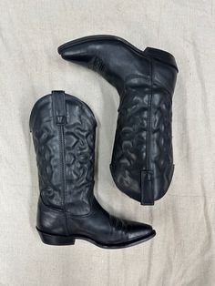 Women’s 8 Women Black Cowboy Boots, Women's Black Cowboy Boots, Cowboy Boots Women Black, Cow Boy Boots, Black Cowgirl Boots Cavender's, Y’all Black Cowboy Boots, Girls Black Boots, Boy Boots, Black Cowgirl Boots