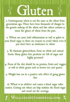 Gluten isn't good for your body... Gluten Intolerance, Gluten Free Eating, Healthy Gluten Free, Foods With Gluten, Gluten Free Cooking