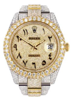 Luxury Engraved Vintage Diamond Watch, Luxury Anniversary Watches With Rectangular Dial, Luxury Gold Jewelry And Watches For Anniversary, Lux Watches, Mickey Watch, Golden Diamond, Rolex Diamond, Fancy Watches, Expensive Jewelry Luxury