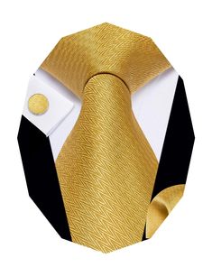 PRICES MAY VARY. Material: Gold tie is woven with high-quality silk, Using 2400 stitches woven jacquard craft, soft to the touch, delicate pattern, the fabric is thick and textured. The high-density weaving craft is not easy to wrinkle and deform. Classic Size: 3.1 '' × 59 '' (8cm × 150cm); Handkerchief : 9.4'' x 9.4 '' (24cm x 24cm); The mens gold tie is a great gift for Birthday, Christmas, Father's Day, Thanksgiving, Halloween. Design: YourTies Mens ties are made of silk and in 2400 stitches Classic Gold Tie For Father's Day, Gold Standard Tie For Business, Gold Ties With Pocket Square, Luxury Yellow Ties For Men, Luxury Multicolor Business Ties, Gold Tie, Mens Stripes, Cufflink Set, Tie Set