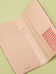 Kate spade travel wallet. I need one exactly like this! Member Card, Travel Cases, Canvas Wallet, Travel Wallet, Travel Time, Travel Bug, Leather Denim, All Things Cute