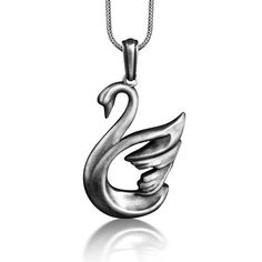 Swan pendant necklace for mama, Aesthetic bird necklace for daughter, 925 silver animal necklace for wife, Crane pendant These 925K Sterling Silver Swan Waterbird Necklace has special handmade engraving details which photos are taken with original products. It's very elegant and classy for everyday use and gives stylish look to your outfits. Also, can be preferred as a gift for friends and family for an eternal memorial. Dream collection has many meanings behind its background; we prepare this g Elegant Silver Necklace With Bird Shape, Mama Aesthetic, Aesthetic Bird, Swan Pendant, Necklace For Daughter, Swan Necklace, Silver Swan, Animal Necklace, Bird Necklace