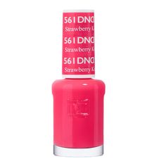 DND Nail Lacquer - 561 Pink Colors - Strawberry Kiss Dnd Strawberry Kiss, Girly Nails, Pink Nail Colors, Watermelon Nails, Builder Gel Nails, Powder Nail Polish, Daisy Mae