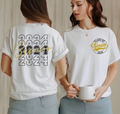 Senior 2024 T-Shirt, Graduation 2024 T-Shirt, 2024 Graduate T-Shirt, Class of 2024 T-Shirt, Class 2024 Team T-Shirt, School Graduation Shirt, Graduate Team, College  Squad Gift, Class of 2024 Shirt, Our Final Chapter Shirt, Skip Day, High School, College Graduation Team ❀DETAIL❀ For printing, we use Bella Canvas and Gildan SoftStyle brand shirts, which are the best in the industry. *Bella Canvas -unisex size -4.2 oz. -Solid colors are 100% Combed Cotton and Ring-Spun Cotton. -Athletic Heather 90 Team Shirts Ideas Sports High Schools, Class Shirt Designs, Senior Class Shirts, 2024 Graduate, Class Shirts, Graduation 2024, Prom Gift, Class Shirt, Senior Shirts