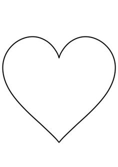 the outline of a heart on a white background