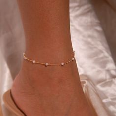 "❤️ Grab 3 fabulous items and enjoy a delightful 25% off when you use the code BUY3GET25 This anklet features delicate pearls that exude charm and elegance, making it a perfect accessory for the summer of 2023. Embrace the beauty of pearls and the trendiness of anklets with our Gold Pearl Anklet, a perfect bracelet to add a touch of sophistication to your summer look. #YOU MAY LIKE THIS Birth stone anklet https://www.etsy.com/listing/1516443730/birth-stone-anklet-gold-paper-clip-chain Initial fl Gold Anklets With Pearl Charm For Gift, Gold Anklets With Pearl Charm As Gift, Elegant Pearl Chain Anklet For Party, Elegant Pearl Anklets For Party, Elegant Party Anklets, Pearl Chain Anklet For Party, Elegant Pearl Anklets With Pearl Chain, Adjustable Minimalist Pearl Chain Anklet, Delicate Pearl Chain Anklets