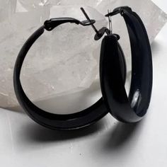 Black Fashion Hoop Earrings Fashion Jewelry Hoop Earrings Black Mix & Max Multiple Items To Save On Shipping Black Small Hoop Jewelry For Parties, Black Minimalist Small Hoop Earrings, Black Hoop Earrings For Everyday, Black Small Hoop Earrings With Ear Wire, Small Black Hoop Earrings For Everyday, Black Everyday Hoop Earrings, Trendy Black Hoop Earrings For Gift, Trendy Black Hoop Earrings As Gift, Everyday Black Hoop Earrings