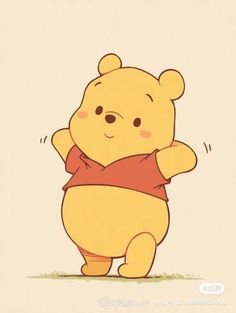 a winnie the pooh character standing up