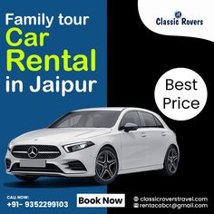 a car rental ad with the words best price