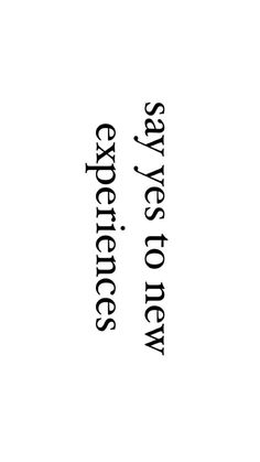 the words are written in black and white on a sheet of paper that says, it's easy to experience new things