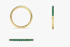 Item Details

Made to Order
 Gold Kt: 14K (also available in 18K)
 Available Gold Color: Rose Gold, Yellow Gold, White Gold
 Width of Ring - 1.65MM
 Round Emerald: 19 pc 1.45MM
 Emerald CTW: 0.28 ctw Emerald Eternity Band In Yellow Gold As Gift, Yellow Gold Emerald Eternity Band As A Gift, Yellow Gold Emerald Eternity Band With Prong Setting, Formal Stackable Round Cut Emerald Ring, Formal Emerald Eternity Band, Gold Emerald Ring Channel Set, Yellow Gold Emerald Ring Channel Set As Gift, Gift Yellow Gold Emerald Ring Channel Set, Yellow Gold Emerald Ring For Wedding With Channel Set