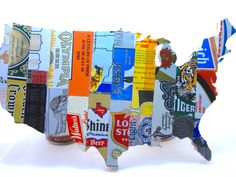 the united states made out of beer cans