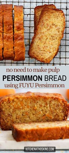 no need to make pulp persimmon bread using fyiu persimmon