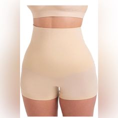 Shapermint Shapewear Shorts - High Compression Shapewear For Women Tummy Control - Boy Shorts For Women New With Tags Beige High Waist Bottoms With Soft Touch, Shapewear Bottoms For Loungewear With Soft Touch, Soft Touch Shapewear Bottoms For Loungewear, Seamless Shapewear Shorts For Loungewear, Beige Short Leg Shapewear, Beige Shapewear With Short Leg, Seamless Shaping Shorts For Loungewear, Shaping Seamless Shorts For Loungewear, Full Coverage Shapewear Bottoms For Loungewear